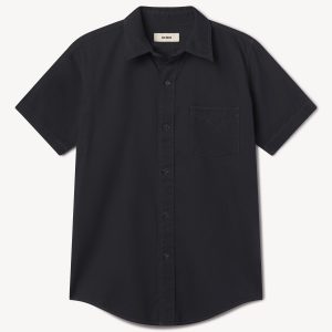 Draped Twill S/S One Pocket Shirt