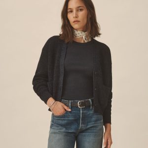 Seafarer Cotton Cropped Cardigan